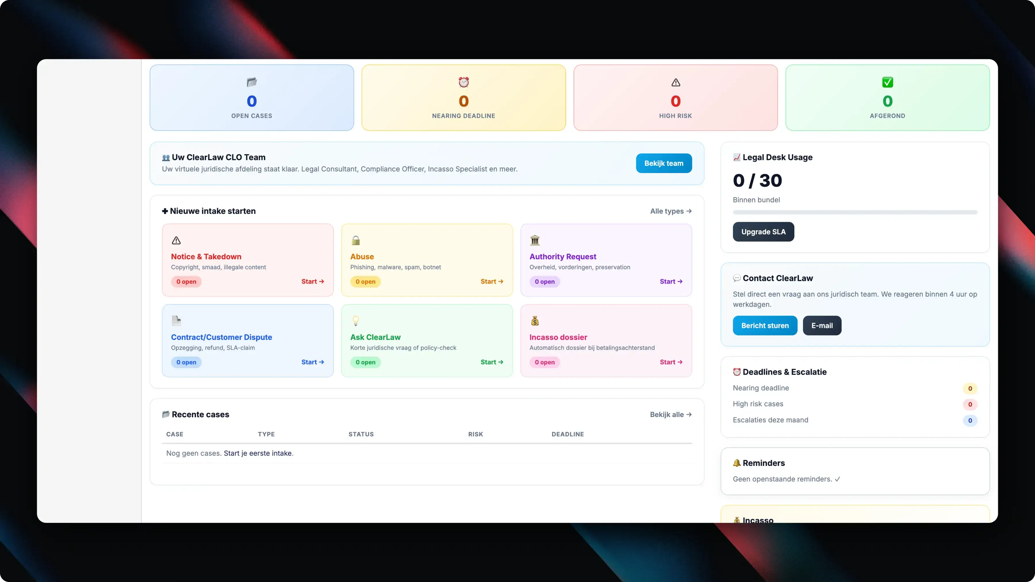 Screenshot van ClearLaw HostDesk - WHMCS Module
