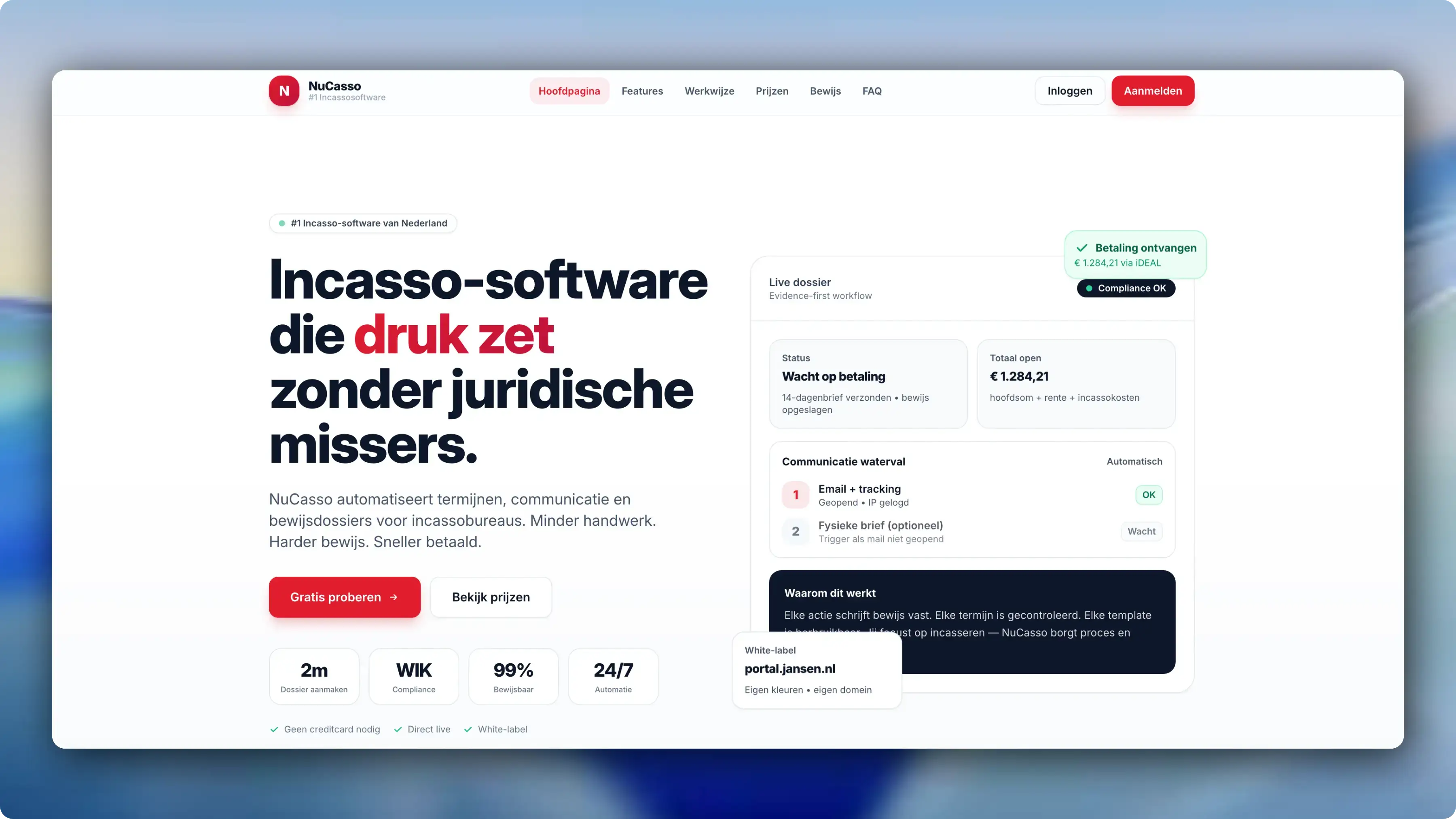 Screenshot van NuCasso